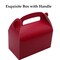 Oletx 30Pcs Dark Red Party Favor Gift Box, Gable Box,Cardboard Treat Box, Goodie Candy Box. Perfect for Birthday Babyshower or Any Fun Red Theme Party